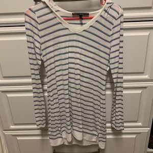 WHBM striped top/tunic (hits below the waist)